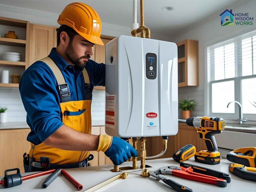 Opting for Tankless Water Heaters in Fresno, Los Angeles: A Local Guide for Homeowners 2 Modern tankless water heater providing endless hot water in Los Angeles