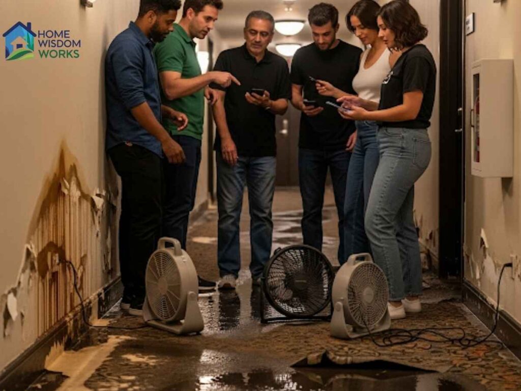 Slab-Leak Detection in Downtown Condos – Los Angeles Know-How 2 Residents discuss water damage from slab leak in downtown Los Angeles condo hallway