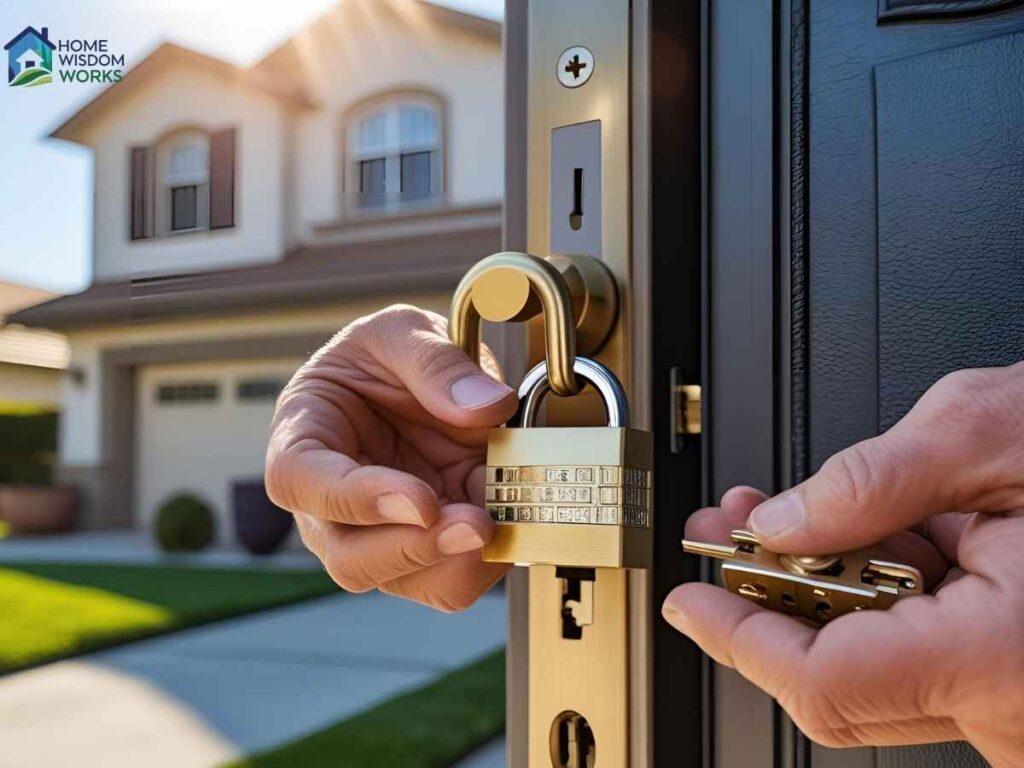 Safest Locks for Alum Rock Residences in Los Angeles 2 Homeowner upgrading to safest locks for Alum Rock residences, ensuring family safety in Los Angeles
