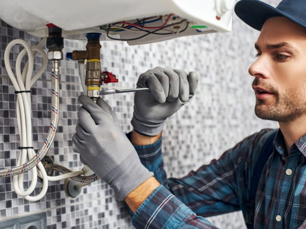 Tankless Water Heater Installation Los Angeles: Endless Hot Water for Every Home 1 Los Angeles tankless water heater installation technician at work